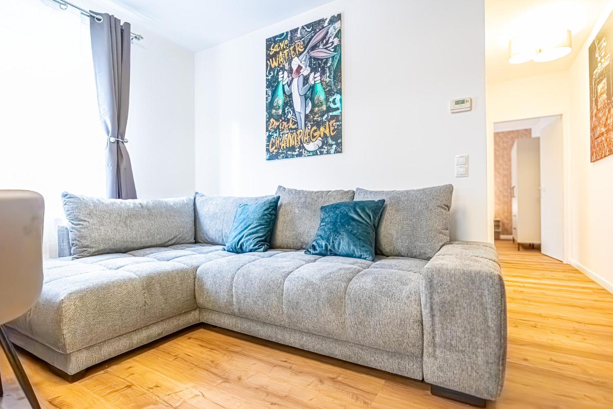 Apartmán Charming 1br And 1lr Modern Design Donaustadt Vídeň