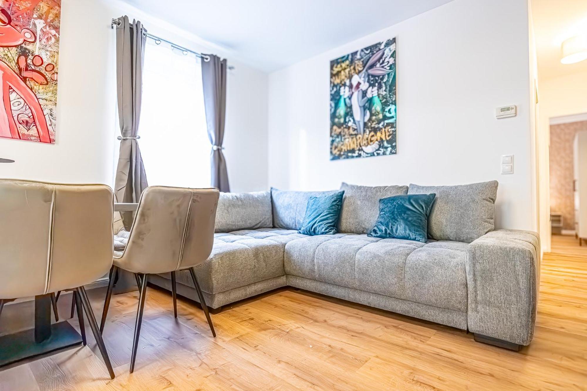 Charming 1br And 1lr Modern Design Donaustadt Apartmán